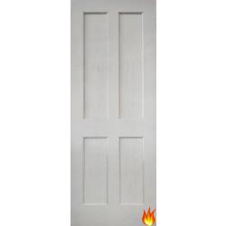 Oak Essex White Primed 4 Panel Internal Fire Door (FD30)